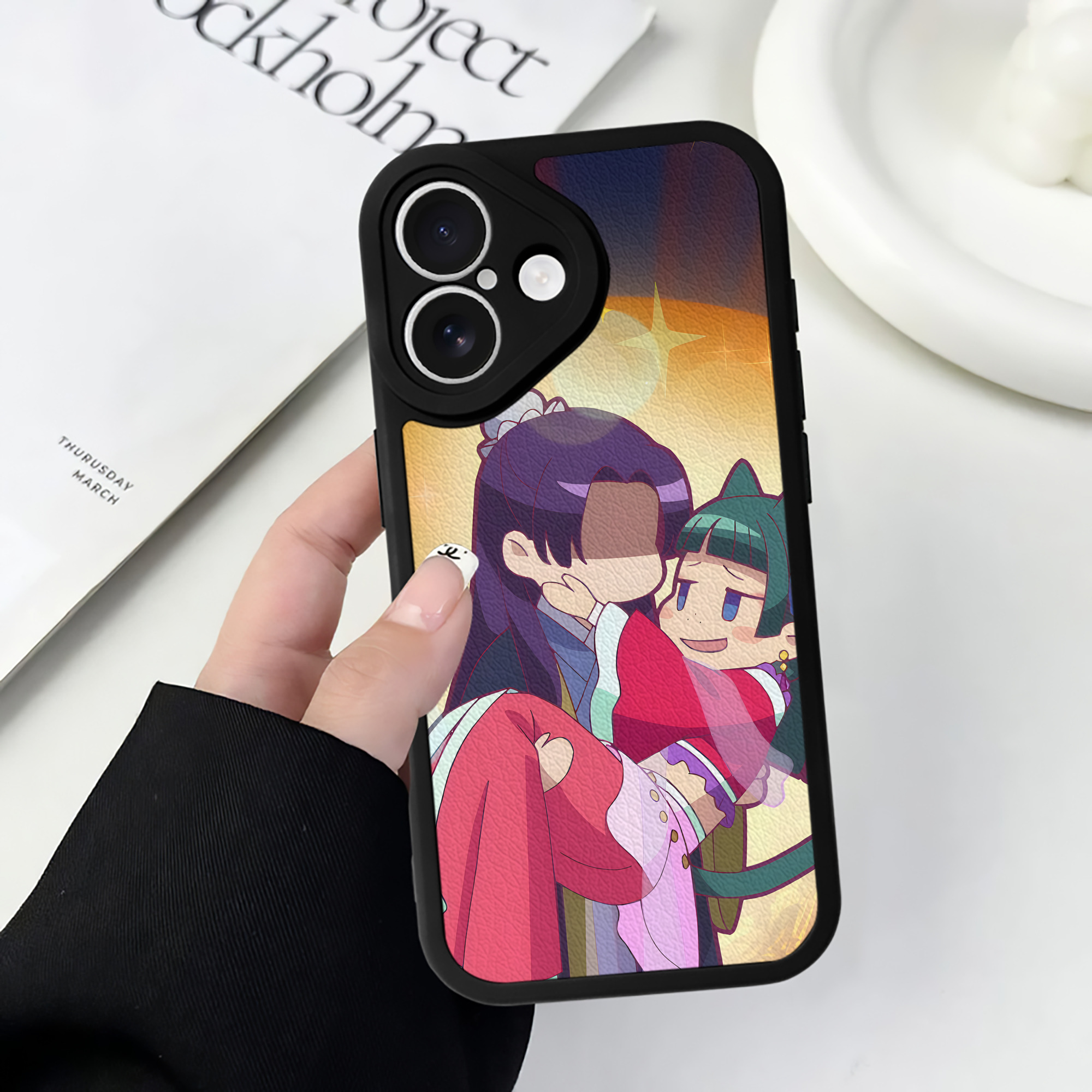 薬屋のひとりごと The Apothecary Diaries 【iPhone 16シリーズ対応】シリコンスマホケース（レザー調） 材質：シリコン
